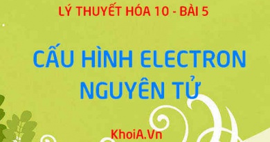 Thứ tự mức năng lượng trong nguyên tử, cấu hình e nguyên tử và đặc điểm lớp electron ngoài cùng - Hóa 10 bài 5